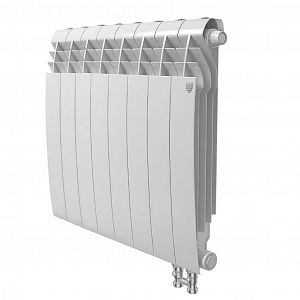 Радиатор биметаллический Royal Thermo BiLiner 500 V Bianco Traffico (Н) (Белый) - 8 секций
