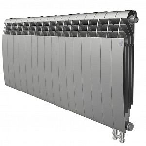 Радиатор биметаллический Royal Thermo BiLiner 500 V Silver Satin (Н) (Серый) - 16 секций Радиатор биметаллический Royal Thermo BiLiner 500 V Silver Satin (Н) (Серый) - 16 секций