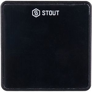 STOUT Беспроводной комнатный датчик C-8r, черный STOUT Беспроводной комнатный датчик C-8r, черный