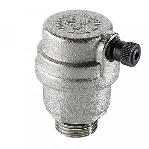 Воздухоотводчик автоматический Valtec - 1/2' (НР, воздухоотвод сбоку, цвет никелированный)