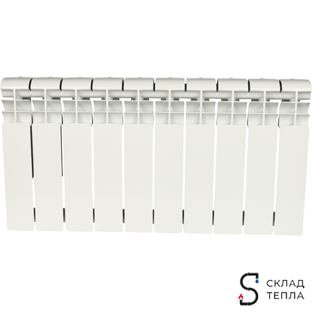 Радиатор алюминиевый Smart 350 - 10 секции. Вид 2.