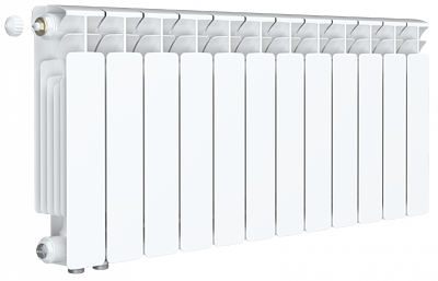 Радиатор биметаллический Rifar Base Ventil 350 - 12 секций (подключение нижнее слева)
