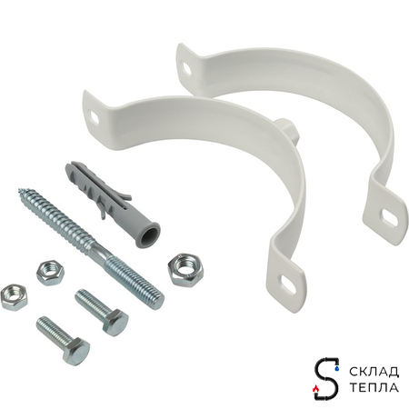 Хомут для крепления к стене коаксиального дымохода STOUT D60/100 мм. Вид 2.