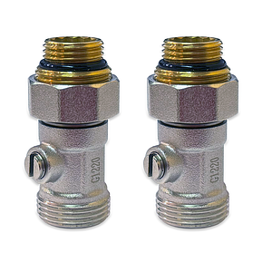 Узел нижнего подключения прямой одинарный TIM 3/4'х1/2' (комплект 2шт)