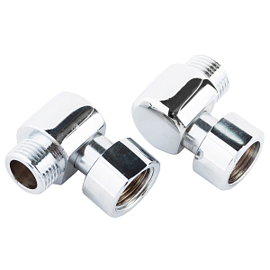 Соединение угловое декоротивное TIM 1/2' х 1/2' (НГ/НР) для полотенцесушителя (пара)