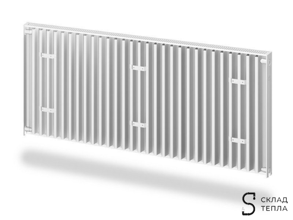 Радиатор панельный ROMMER Compact тип 11 - 300x1000 мм (подкл.боковое). Вид 2.