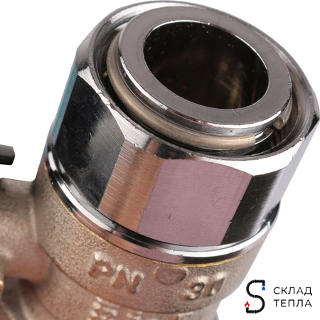 Кран шаровой с накидной гайкой, ВР/накидная гайка, ручка бабочка 3/4"x3/4". Вид 5.