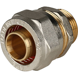 Переход на наружную резьбу STOUT - 26 x 3/4' (винтовой, для металлопластиковых труб)