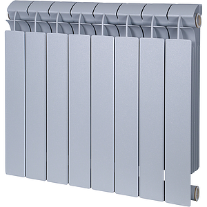 Радиатор биметаллический GLOBAL STYLE PLUS 500 - 9 секций (цвет серый)