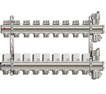 Коллекторные группы без расходомера, 9 выходов