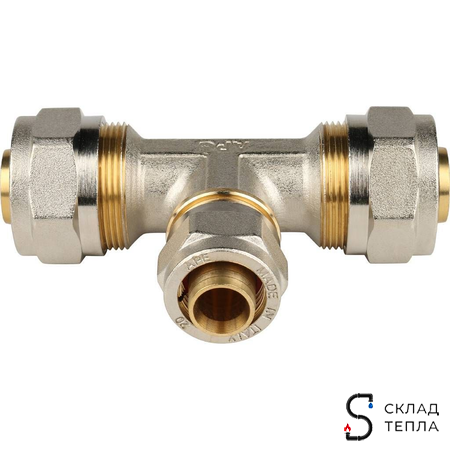 Тройник переходной STOUT - 26 x 20 x 26 (винтовой, для металлопластиковых труб). Вид 3.