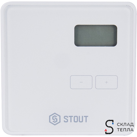 STOUT Проводной комнатный двухпозиционный регулятор ST-294v1, белый. Вид 1.