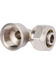 Переход на внутреннюю резьбу угловой TIM - 20 x 1/2" (винтовой, для металлопластиковых труб) 1шт Переход на внутреннюю резьбу угловой TIM - 20 x 1/2' (винтовой, для металлопластиковых труб) 1шт