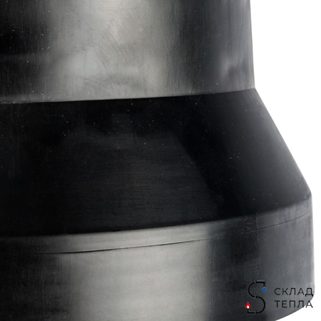Адаптер вертикальный утепленный STOUT для коаксиального дымохода D60/100 мм (длина 1000мм, комплект). Вид 6.
