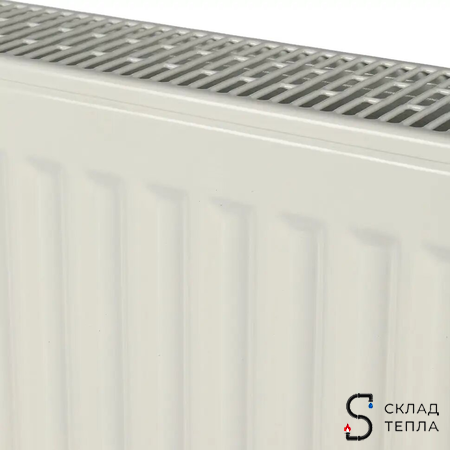 Радиатор стальной KERMI FTV 22 - высота 600 мм, длина 1600 мм с нижним подключением. Вид 6.