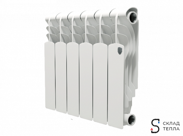Радиатор биметаллический Royal Thermo Revolution Bimetall 350 - 6 секций. Вид 1.