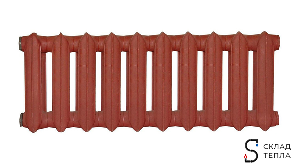 Радиатор чугунный  МС 300-140М секций 10. Вид 1.