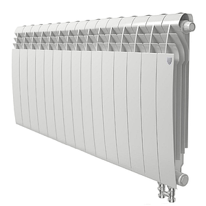 Радиатор биметаллический Royal Thermo BiLiner 500 V Bianco Traffico (Н) (Белый) - 15 секций