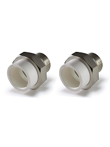 Переход на наружную резьбу разъемный TIM - 32 x 1/2" (комплект- 2 шт.) Переход на наружную резьбу разъемный TIM - 32 x 1/2' (комплект- 2 шт.)