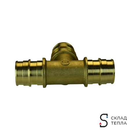 Тройник РОС - 25 латунный для труб из сшитого полиэтилена (аналог Uponor и Usystems). Вид 5.