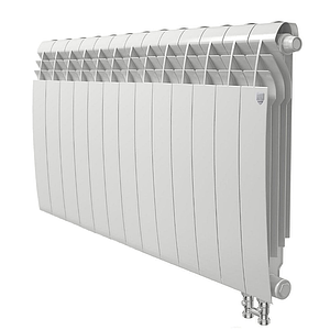 Радиатор биметаллический Royal Thermo BiLiner 500 V Bianco Traffico (Н) (Белый) - 13 секций