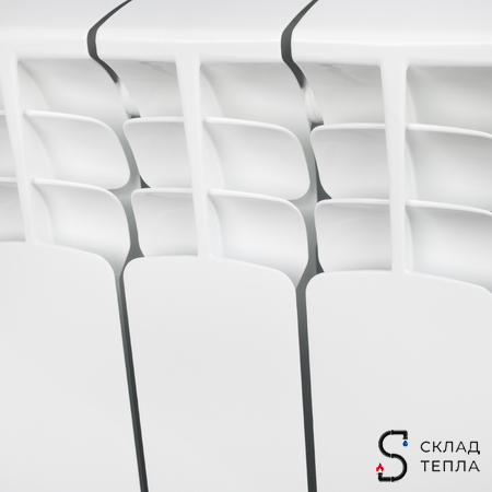 Радиатор биметаллический STOUT Space 350 - 10 секций. Вид 12.