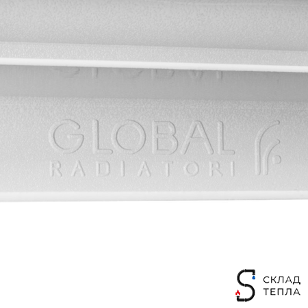 Радиатор биметаллический GLOBAL STYLE PLUS 500 - 6 секций. Вид 2.
