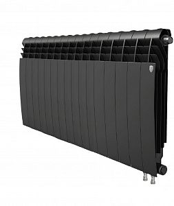 Радиатор биметаллический Royal Thermo BiLiner 500 V Noir Sable (Н) (Чёрный) - 16 секций Радиатор биметаллический Royal Thermo BiLiner 500 V Noir Sable (Н) (Чёрный) - 16 секций
