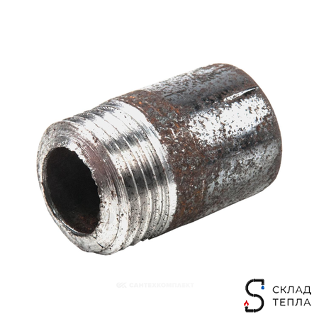 Резьба сталь Ду 40 L=40мм из труб по ГОСТ 3262-75 КАЗ. Вид 1.