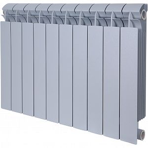 Радиатор биметаллический GLOBAL STYLE PLUS 500 - 14 секций (цвет серый) Радиатор биметаллический GLOBAL STYLE PLUS 500 - 14 секций (цвет серый)