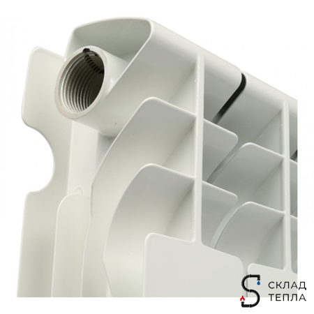 Радиатор алюминиевый ROMMER Plus 200 - 6 секций. Вид 5.