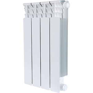 Радиатор биметаллический STOUT SPACE 500 - 4 секций с нижним подключением