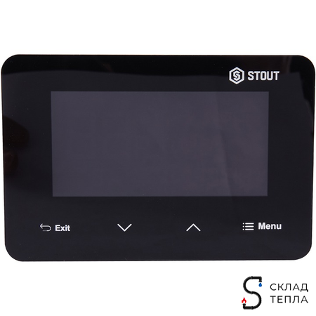 STOUT Беспроводной комнатный двухпозиционный регулятор ST-293v2, черный. Вид 1.