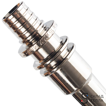 Подключение к радиатору Г-образное STOUT - 16 (для труб из сшитого полиэтилена, длина 500 мм). Вид 7.