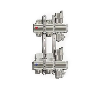 Коллекторные группы без расходомера, 2 выхода