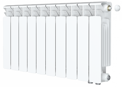 Радиатор биметаллический Rifar Base Ventil 350 - 10 секций (подключение нижнее справа)
