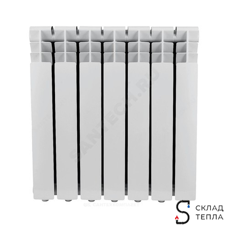 Радиатор алюминиевый Ogint Delta Plus 500 7 секций. Вид 9.