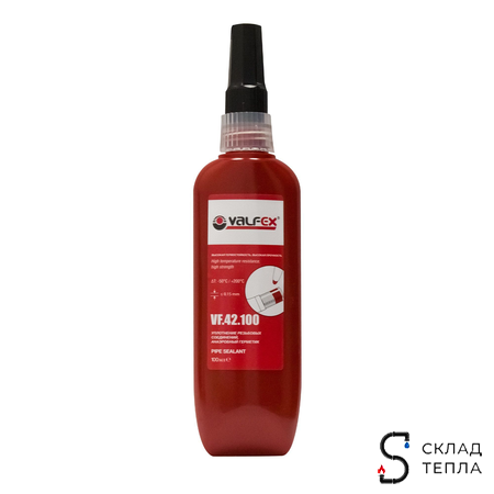 Анаэробный герметик VALFEX «красный» 100 мл. Вид 1.