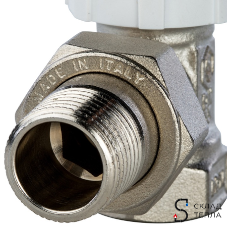 Клапан термостатический угловой STOUT - 1/2" (PN10, Tmax - 120°С). Вид 5.