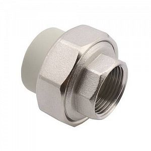 Переход на внутреннюю резьбу разъемный FV Plast - 40 x 1'1/4 (для полипропиленовых труб, цвет серый)