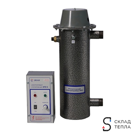 Котел электрический напольный ЭВАН ЭПО - 24 кВт (380В, пульт управления одноступенчатый выносной). Вид 1.