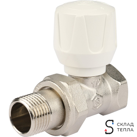 Клапан ручной терморегулирующий прямой STOUT - 3/4". Вид 1.