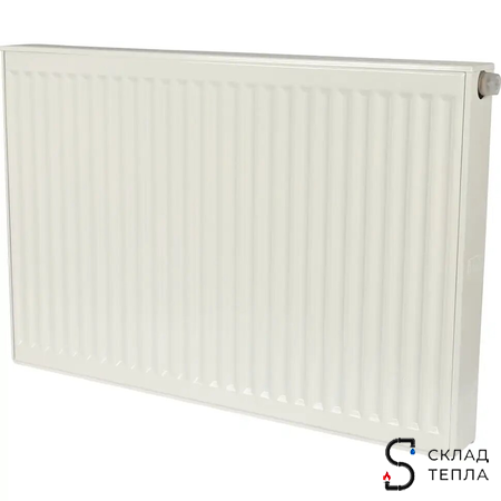 Радиатор стальной KERMI FTV 22 - высота 600 мм, длина 400 мм с нижним подключением. Вид 1.