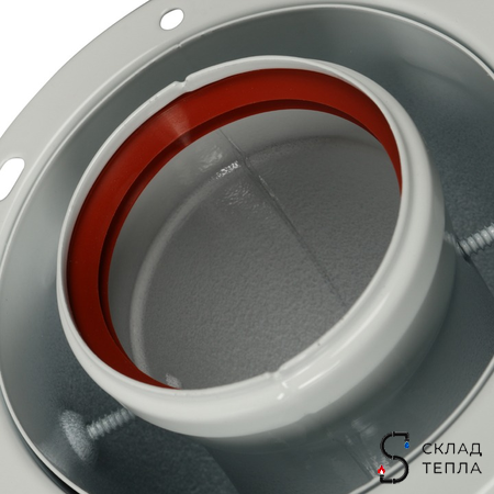 Комплект прохода через стену для коаксиального дымохода STOUT D60/100 мм (для котлов Protherm Ягуар). Вид 9.