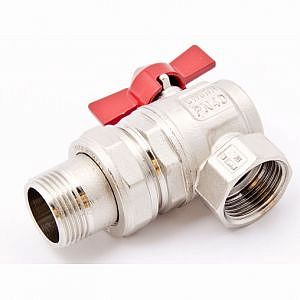 Кран шаровой полнопроходной угловой ITAP IDEAL 298 - 1/2" (ВР/НР, PN50, ручка-бабочка красная) Кран шаровой полнопроходной угловой ITAP IDEAL 298 - 1/2' (ВР/НР, PN50, ручка-бабочка красная)