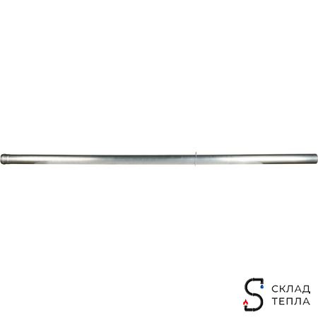 Труба для коаксиального дымохода STOUT D60/100 мм, длина 2000 мм. Вид 3.