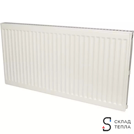 Радиатор стальной KERMI FKO 11 - высота 600 мм, длина 700 мм с боковым подключением. Вид 1.