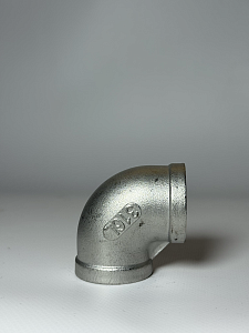 Отвод 90° резьбовой равнопроходный Benarmo (ВР)- 1' (нержавеющая сталь)