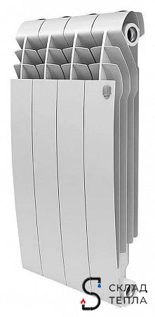 Радиатор алюминиевый Royal Thermo Biliner Alum 500 - 4 секции. Вид 1.