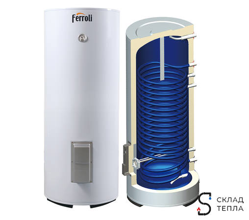 Водонагреватель косвенного нагрева Ferroli ECOUNIT F100 1C. Вид 1.